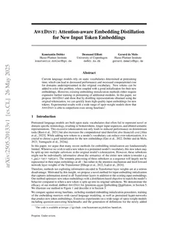 Token Distillation: Attention-aware Input Embeddings For New Tokens