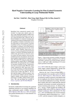 MMGeoLM: Hard Negative Contrastive Learning for Fine-Grained Geometric Understanding in Large Multimodal Models