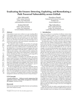 Eradicating the Unseen: Detecting, Exploiting, and Remediating a Path Traversal Vulnerability across GitHub