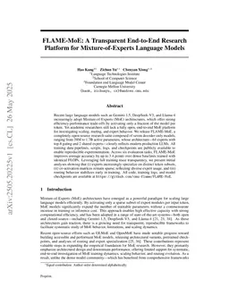 FLAME-MoE: A Transparent End-to-End Research Platform for Mixture-of-Experts Language Models