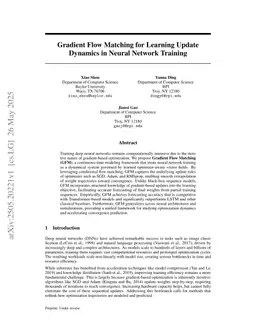 Gradient Flow Matching for Learning Update Dynamics in Neural Network Training