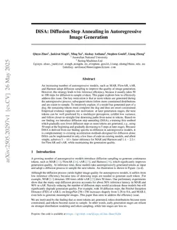 DiSA: Diffusion Step Annealing in Autoregressive Image Generation