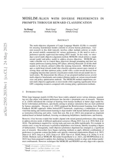 MOSLIM:Align with diverse preferences in prompts through reward classification