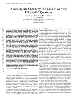 Assessing the Capability of LLMs in Solving POSCOMP Questions