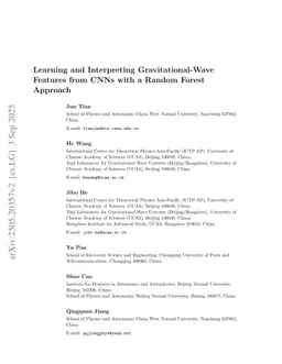 Learning and Interpreting Gravitational-Wave Features from CNNs with a Random Forest Approach