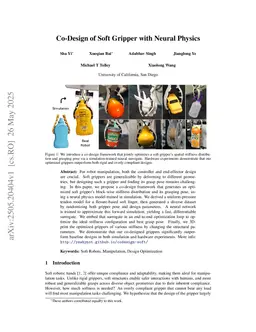 Co-Design of Soft Gripper with Neural Physics