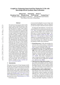 GraphGen: Enhancing Supervised Fine-Tuning for LLMs with Knowledge-Driven Synthetic Data Generation