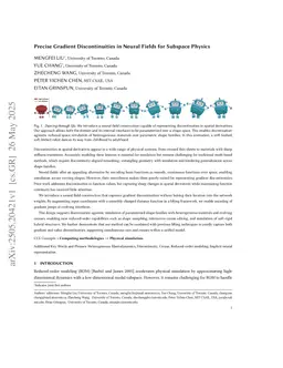 Precise Gradient Discontinuities in Neural Fields for Subspace Physics