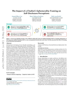The Impact of a Chatbot's Ephemerality-Framing on Self-Disclosure Perceptions