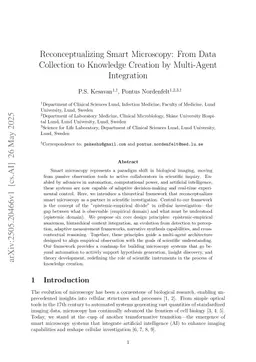 Reconceptualizing Smart Microscopy: From Data Collection to Knowledge Creation by Multi-Agent Integration