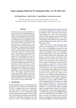 Large Language Models for IT Automation Tasks: Are We There Yet?