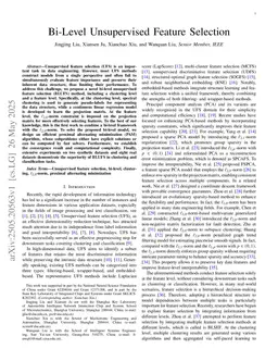 Bi-Level Unsupervised Feature Selection