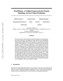 Prot2Token: A Unified Framework for Protein Modeling via Next-Token Prediction