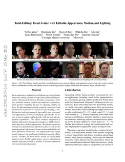 Total-Editing: Head Avatar with Editable Appearance, Motion, and Lighting