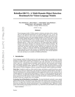 Roboflow100-VL: A Multi-Domain Object Detection Benchmark for Vision-Language Models