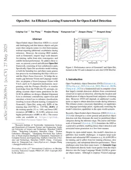 Open-Det: An Efficient Learning Framework for Open-Ended Detection