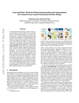 Scan-and-Print: Patch-level Data Summarization and Augmentation for Content-aware Layout Generation in Poster Design