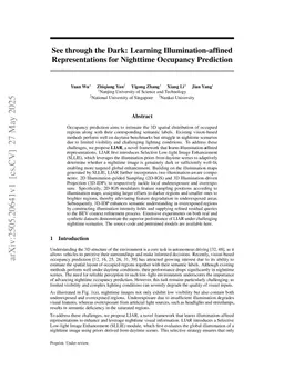 See through the Dark: Learning Illumination-affined Representations for Nighttime Occupancy Prediction