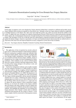 Contrastive Desensitization Learning for Cross Domain Face Forgery Detection