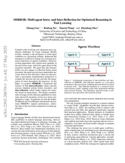MIRROR: Multi-agent Intra- and Inter-Reflection for Optimized Reasoning in Tool Learning