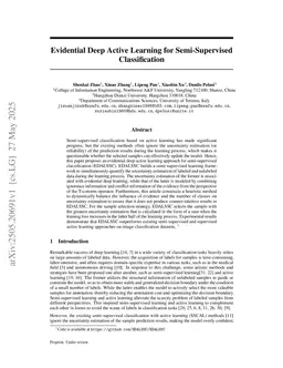 Evidential Deep Active Learning for Semi-Supervised Classification