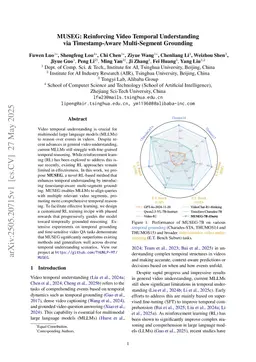MUSEG: Reinforcing Video Temporal Understanding via Timestamp-Aware Multi-Segment Grounding