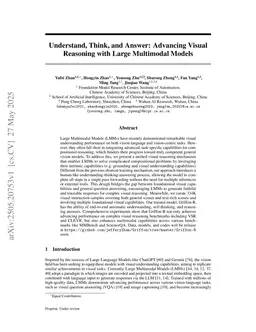 Understand, Think, and Answer: Advancing Visual Reasoning with Large Multimodal Models