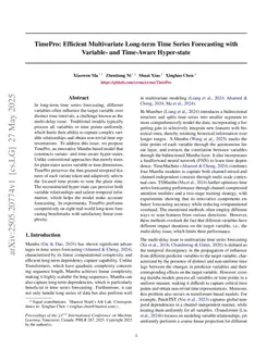 TimePro: Efficient Multivariate Long-term Time Series Forecasting with Variable- and Time-Aware Hyper-state