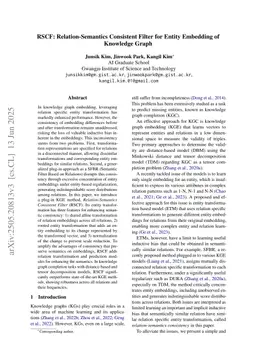 RSCF: Relation-Semantics Consistent Filter for Entity Embedding of Knowledge Graph