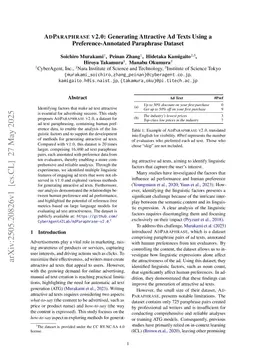 AdParaphrase v2.0: Generating Attractive Ad Texts Using a Preference-Annotated Paraphrase Dataset