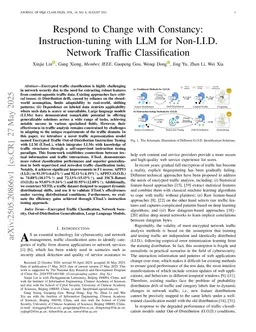 Respond to Change with Constancy: Instruction-tuning with LLM for Non-I.I.D. Network Traffic Classification