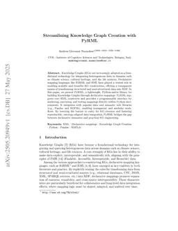 Streamlining Knowledge Graph Creation with PyRML
