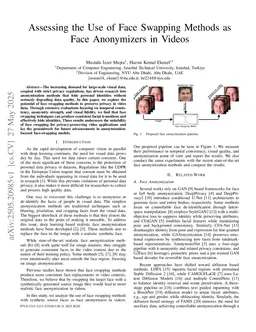 Assessing the Use of Face Swapping Methods as Face Anonymizers in Videos