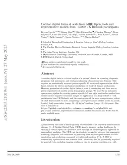 Cardiac Digital Twins at Scale from MRI: Open Tools and Representative Models from ~55000 UK Biobank Participants