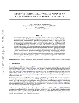 Federated Instrumental Variable Analysis via Federated Generalized Method of Moments