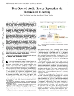 Text-Queried Audio Source Separation via Hierarchical Modeling