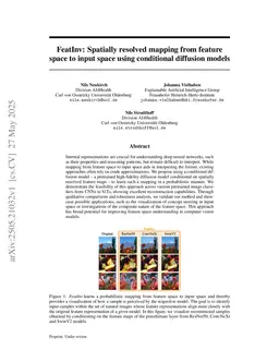 FeatInv: Spatially resolved mapping from feature space to input space using conditional diffusion models