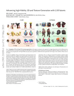 Advancing high-fidelity 3D and Texture Generation with 2.5D latents