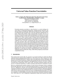 Universal Value-Function Uncertainties
