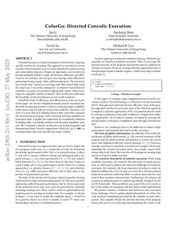 ColorGo: Directed Concolic Execution