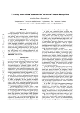 Learning Annotation Consensus for Continuous Emotion Recognition