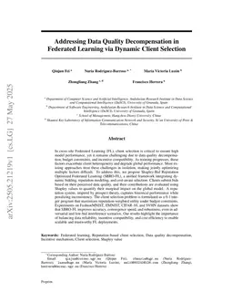 Addressing Data Quality Decompensation in Federated Learning via Dynamic Client Selection