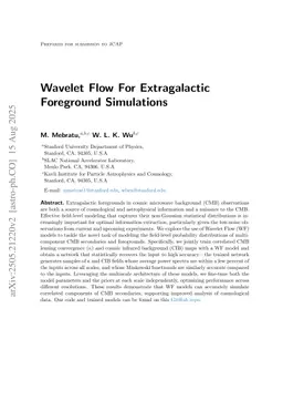Wavelet Flow For Extragalactic Foreground Simulations