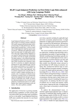 RLJP: Legal Judgment Prediction via First-Order Logic Rule-enhanced with Large Language Models