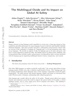 The Multilingual Divide and Its Impact on Global AI Safety