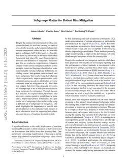 Subgroups Matter for Robust Bias Mitigation