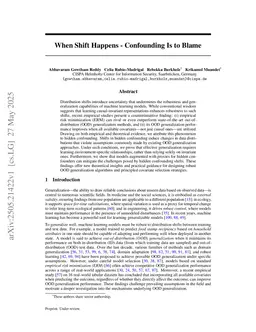 When Shift Happens - Confounding Is to Blame
