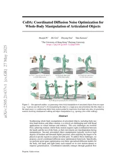 CoDA: Coordinated Diffusion Noise Optimization for Whole-Body Manipulation of Articulated Objects