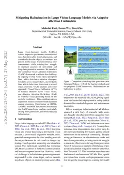 Mitigating Hallucination in Large Vision-Language Models via Adaptive Attention Calibration