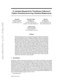 FAR: Function-preserving Attention Replacement for IMC-friendly Inference